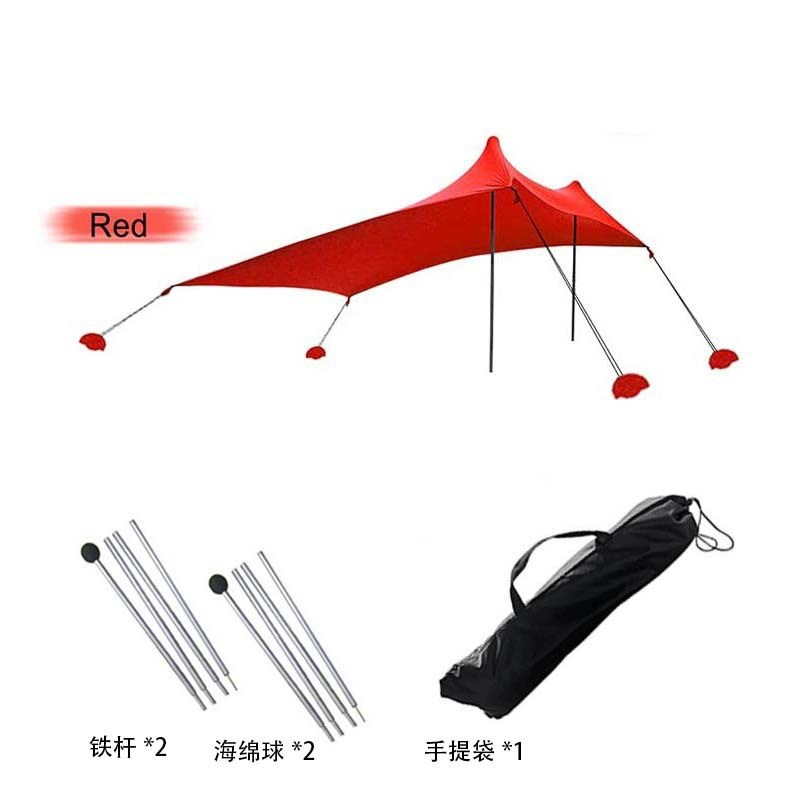 户外沙滩莱卡天幕露营帐篷 遮阳天幕防晒乘凉棚钓鱼帐篷 跨境热卖