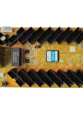 凯视达G616金卡接收卡是全彩LED显示屏同步控制器带载16个75接口