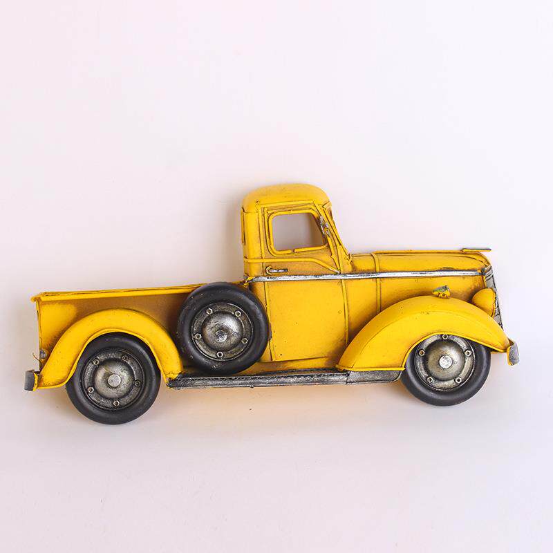 古董老爷车卡车壁挂 道具模型 铁艺装饰工艺品摆件摆设 家居饰品