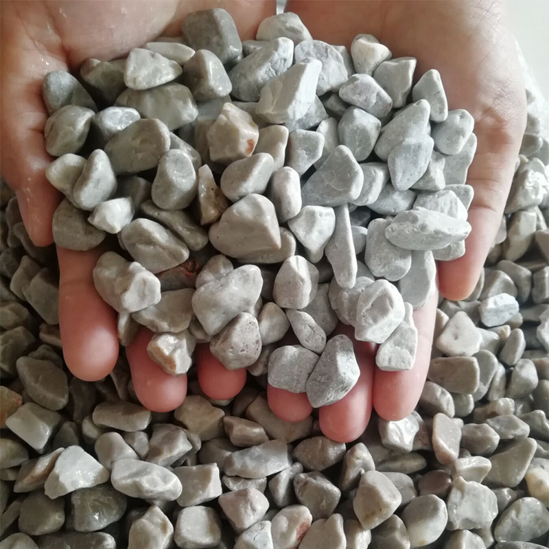 灰色水洗石深灰色洗米石日式枯山水石子庭院装饰园林灰色砾石石子