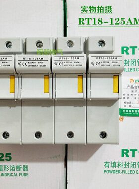 图邦RT18-125AM 4P 22X58 690V 熔断器底座 导轨式  125A