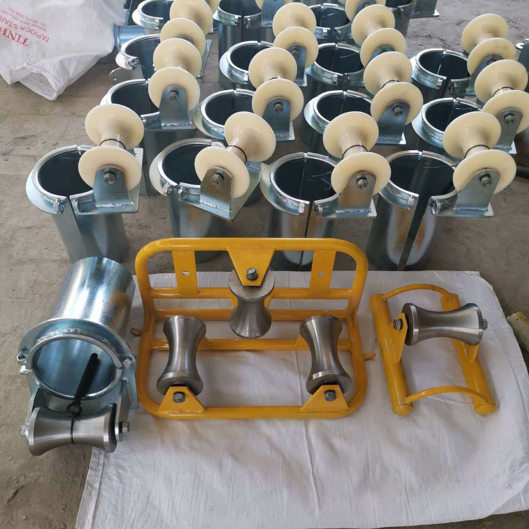 电缆放线滑轮尼龙铁架滑轮 放线施工滑轮 重型合金钢轮钢井口滑轮