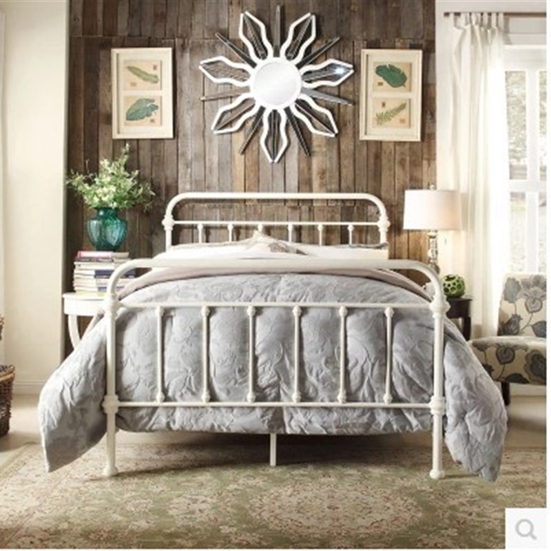 欧式铁艺床1.2m1.5米床单人床1.8米双人床铁架床铁床公主床儿童床