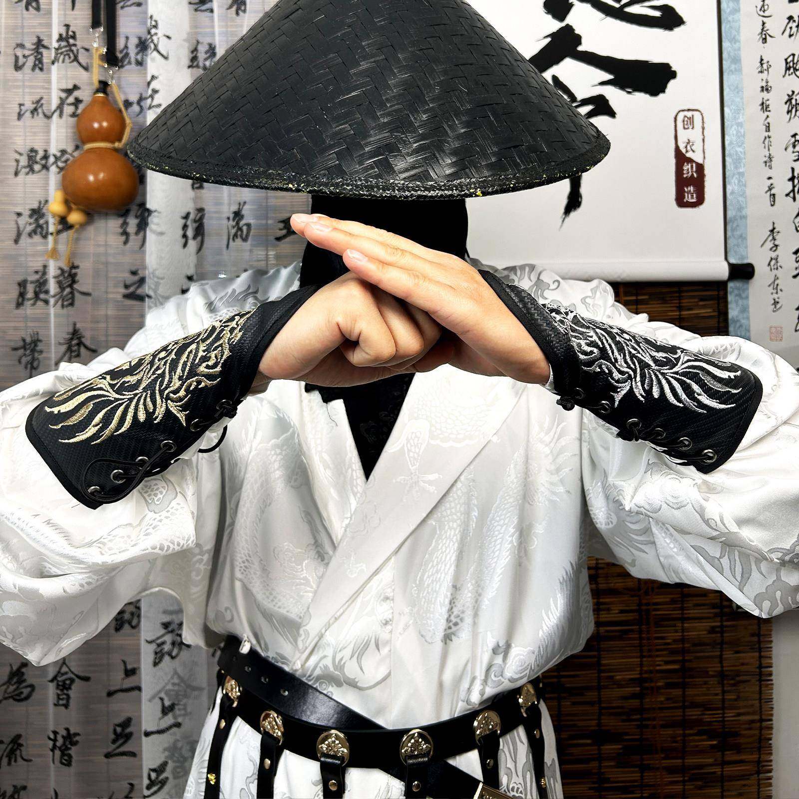 忌金银刺无绣皮质兽护腕护臂【独令行】原355创古风配饰汉服武侠,女装/女士精品,汉服套装,淘宝优惠券,粉丝福利购,淘宝优惠卷