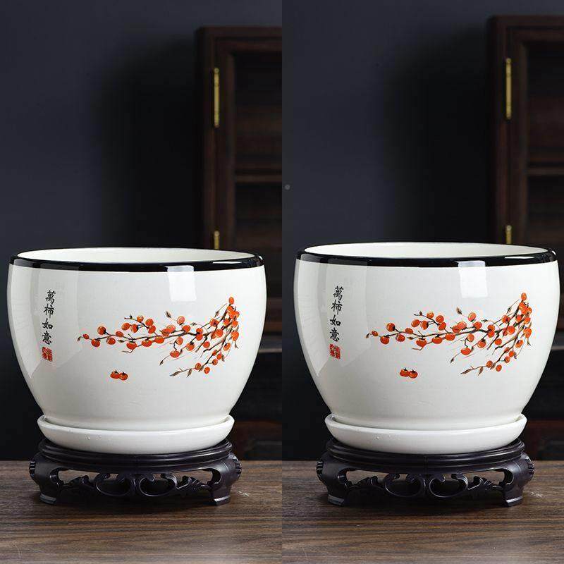 一组两个】家用花盆陶托瓷带托盘62985大号【带盘多肉白菜花铃兰,鲜花速递/花卉仿真/绿植园艺,花盆,淘宝优惠券,粉丝福利购,淘宝优惠卷