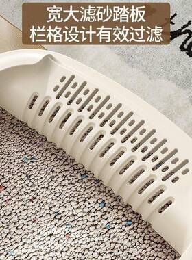 超大号半封闭猫砂大盆开放式防溅猫厕特号猫砂外盆宠MSP-B001所物