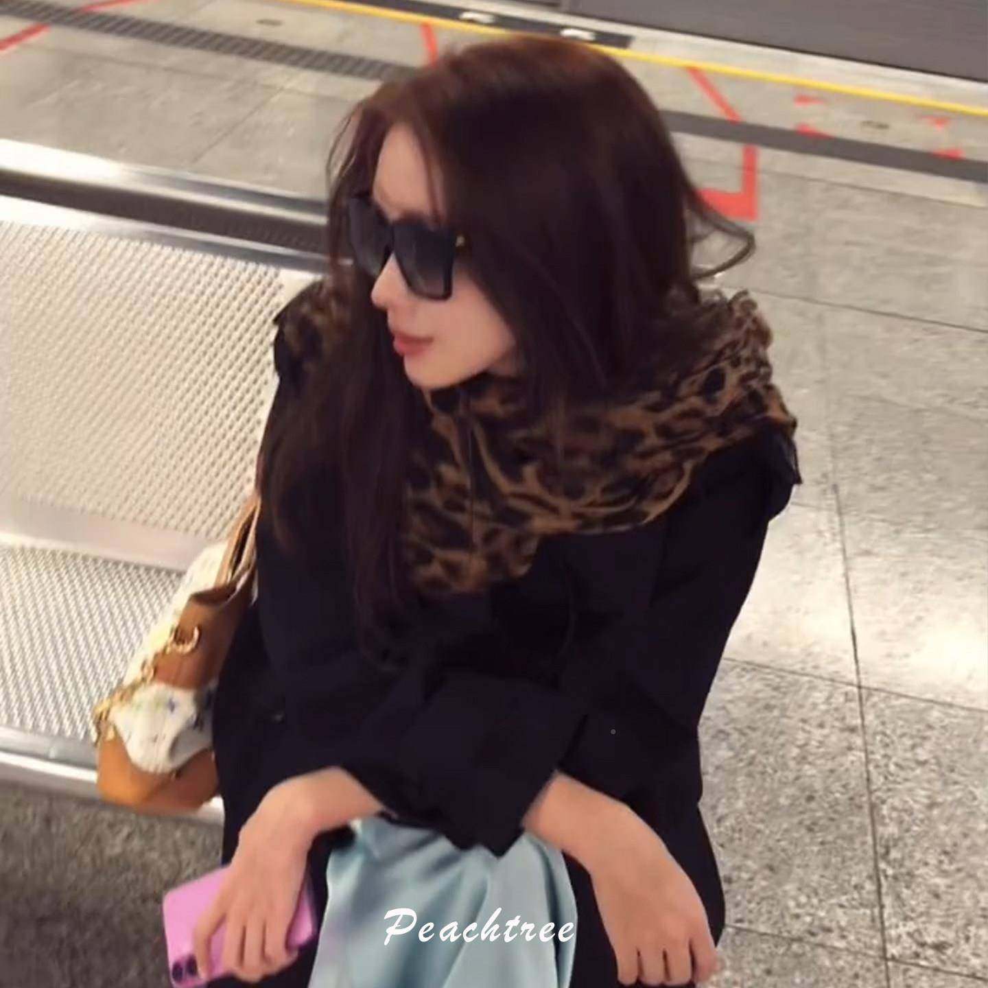 韩复古棕色豹纹丝巾女秋冬装饰配长脖982条围搭巾披系肩系高级感,服饰配件/皮带/帽子/围巾,围巾/丝巾/披肩,淘宝优惠券,粉丝福利购,淘宝优惠卷