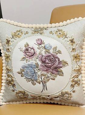 抱枕沙发客轻奢高级套感BZ-06灰色装饰靠背垫子2024含新款不芯正