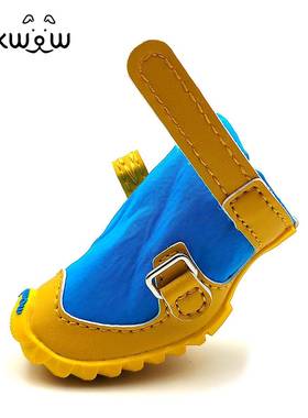 fokww旗舰店小狗鞋多巴胺春夏o防水透小型犬910泰迪宠物鞋布秋气