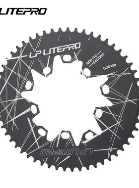 lplitepro折叠自行车椭圆盘110130BCD共用52T54565860齿