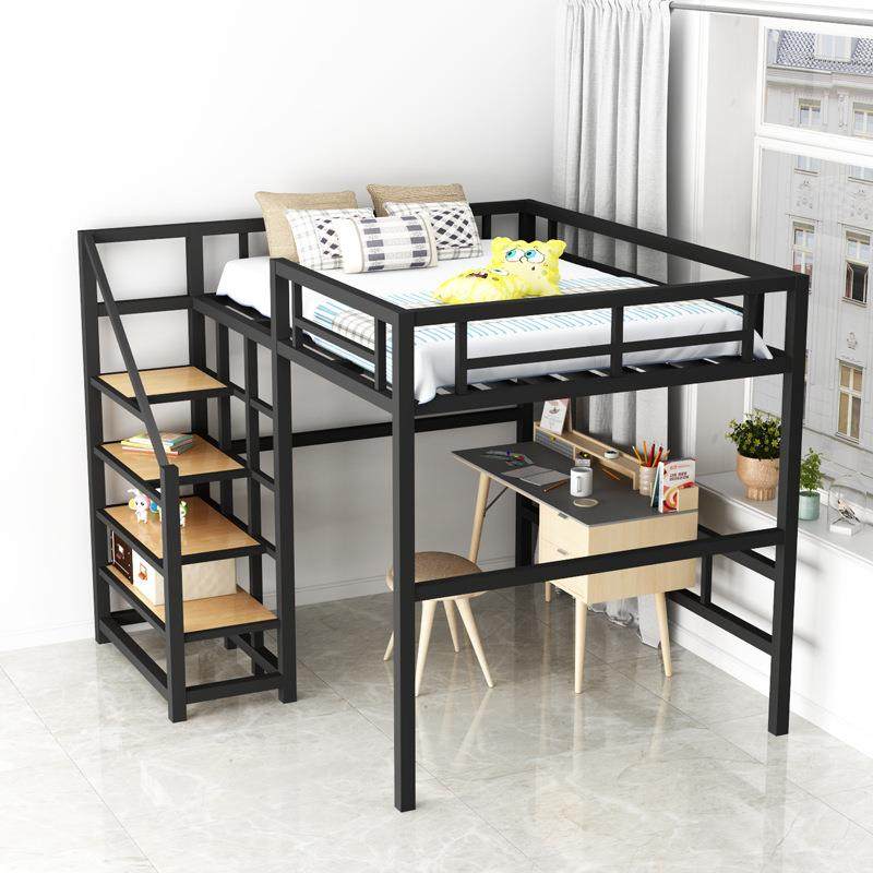 简约双人位高架床家用卧室公寓双层铁床上床下桌省空间高低床,纺织面料/辅料/配套,纺织机械配件,淘宝优惠券,粉丝福利购,淘宝优惠卷