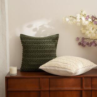 抱枕靠垫客厅沙发飘窗轻奢高级感床上卧室简约现代奶油风纯色靠枕