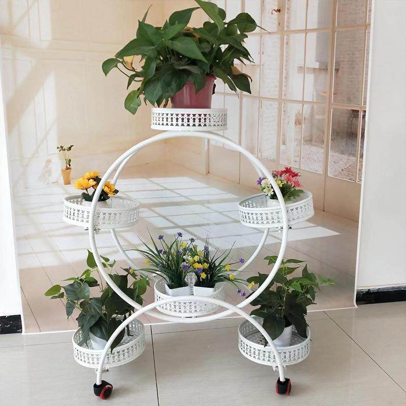 落地多层省空间花架铁艺带轮落地式绿萝花盆架客厅室内阳台花架子,纺织面料/辅料/配套,纺织机械配件,淘宝优惠券,粉丝福利购,淘宝优惠卷