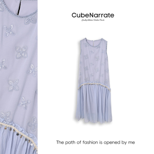 艺术馆 枋叙 百搭无袖 个性 CN320X101 连衣裙 告别之夜