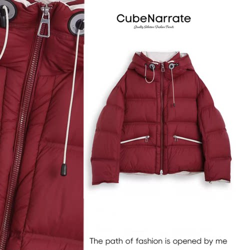 枋叙【早安可可】  个性设计撞色拉链外套CN1224L098