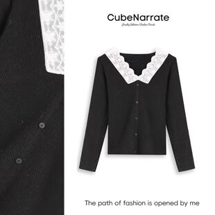 晴日呼吸 枋叙 拼接加绒针织打底衫 年终庆典 CN1202D013