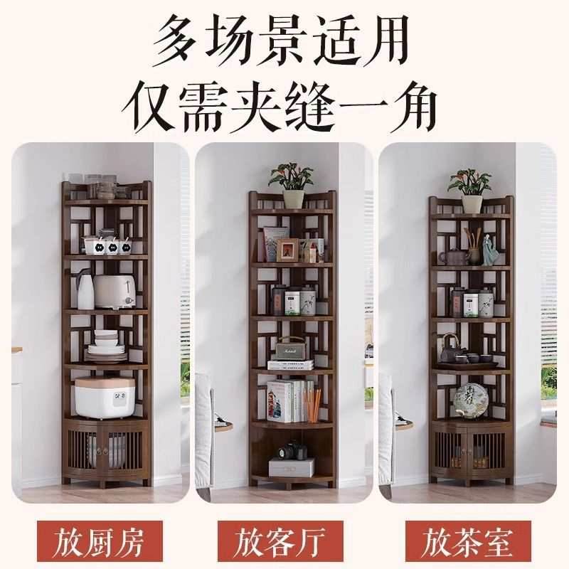 转角置物架家用高档转角柜墙角柜餐厅角落柜边角柜酒柜客厅拐角柜