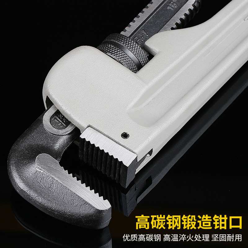 波斯铝合金柄水管钳圆管水电安装工具管子扳手油田钳 管子钳