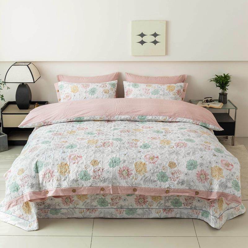 全棉绗缝夹棉床盖四件套夹棉被套四件套秋冬加厚全棉纯棉四件套,玩具/童车/益智/积木/模型,毛绒/玩偶/公仔/布艺类玩具,淘宝优惠券,粉丝福利购,淘宝优惠卷