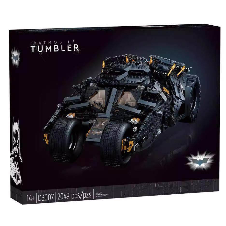 狮子牌83663英雄系列蝙蝠人侠战车积木拼装玩具模型跑车