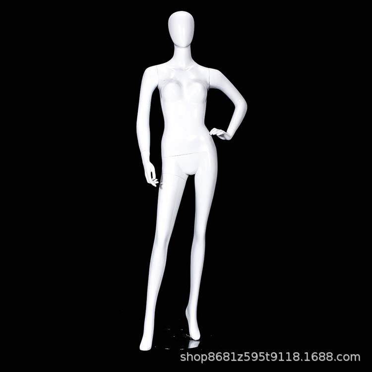 新款白色塑料全身女模特模特道具服装拍摄道具现货