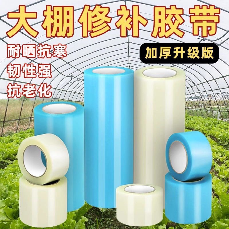 大棚修补专用胶带大卷篷布修补胶带修复塑料薄膜PE修补胶带50米