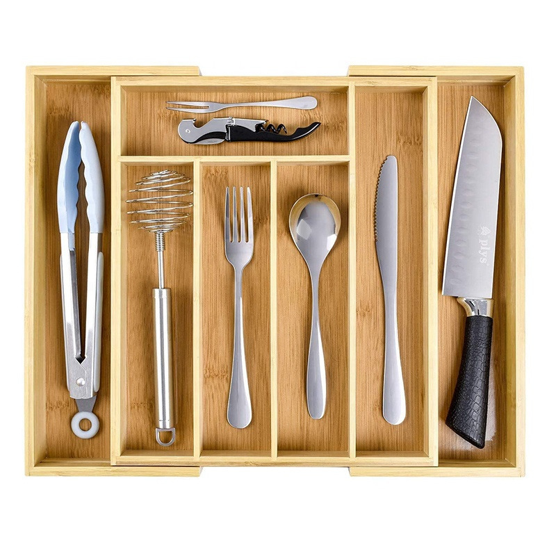 竹木质抽屉分格盒木制多格办公文具分类木盒竹制抽屉杂物收纳木盒