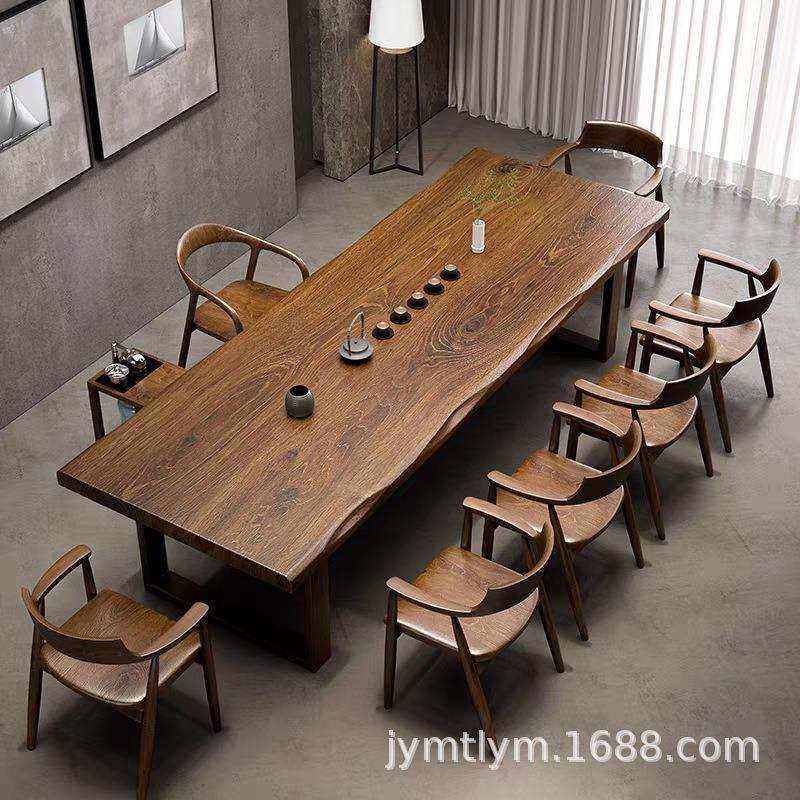 实木茶桌老榆木大板桌客厅办公室茶室家具餐桌新中式原木干泡茶台,电子元器件市场,其它元器件,淘宝优惠券,粉丝福利购,淘宝优惠卷