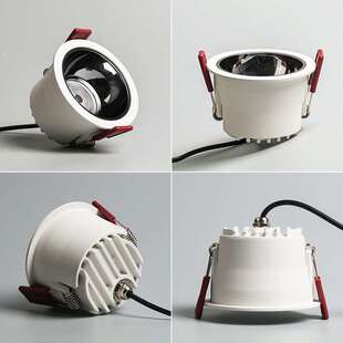 LED防水射灯 商业酒店嵌入式防潮防雾筒灯 深杯窄边COB防眩晕射灯