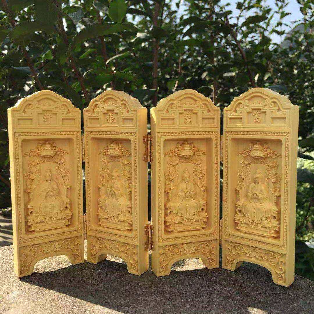 黄杨木雕精品四大天师折叠神龛葛洪萨守坚张天师许逊天师神像,玩具/童车/益智/积木/模型,毛绒/玩偶/公仔/布艺类玩具,淘宝优惠券,粉丝福利购,淘宝优惠卷