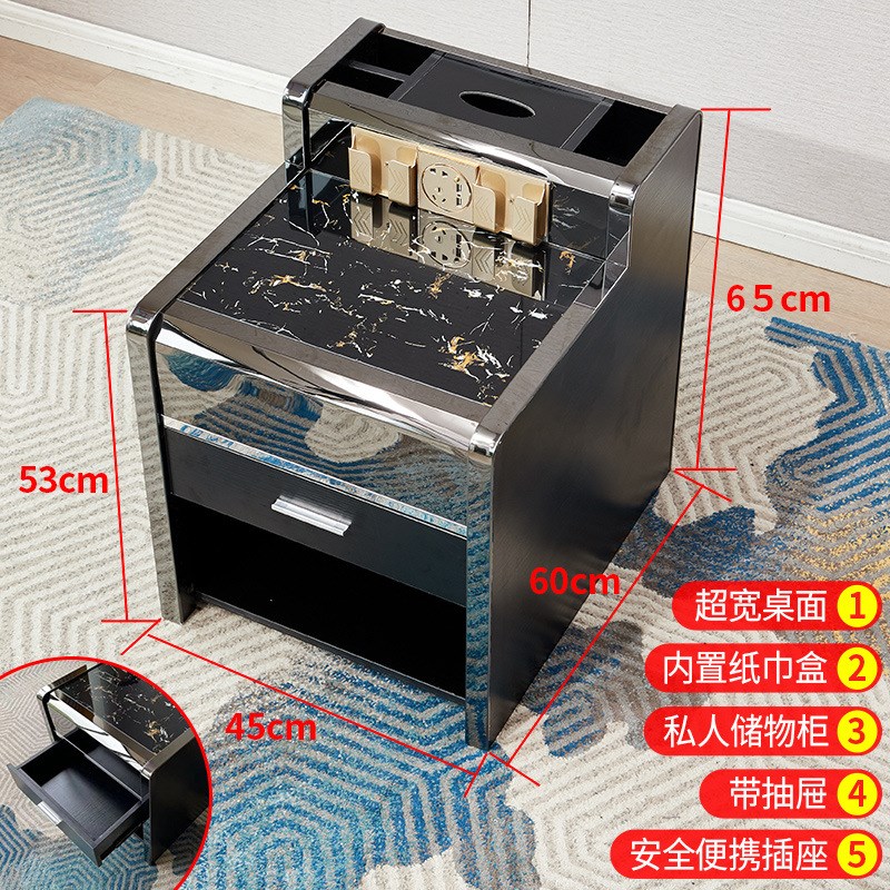 足浴茶几柜 足疗茶几沐足洗脚按摩美甲店足浴沙发足疗中间小茶几