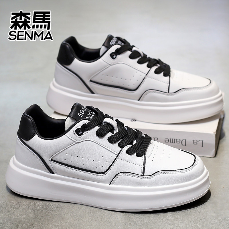 SENMA/森马情侣款滑板鞋厚底
