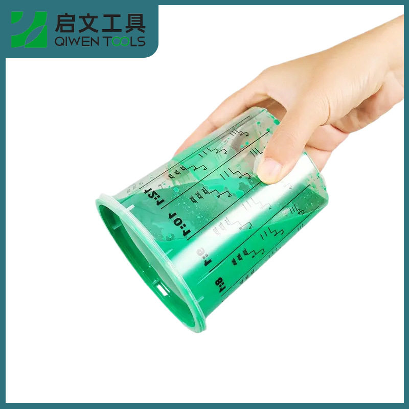 汽车调漆杯油漆混合一次性带盖塑料杯涂料液体混色实验室容器量杯