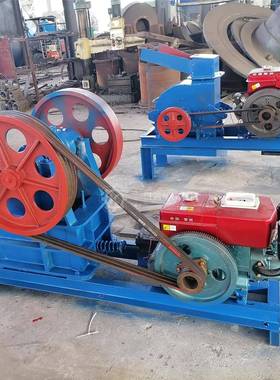 PE250x400型柴油驱动移动式锰钢耐磨一体铸造机身小型鄂式破碎