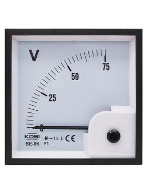 KDSI/康的斯指针式交流电压表BE-96AC75V整流式伏特表头