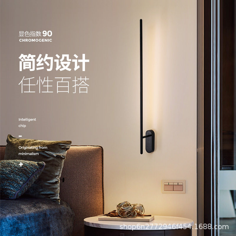 led壁灯长条灯楼梯墙壁灯led装饰壁画灯过道客厅指挥官北欧壁灯