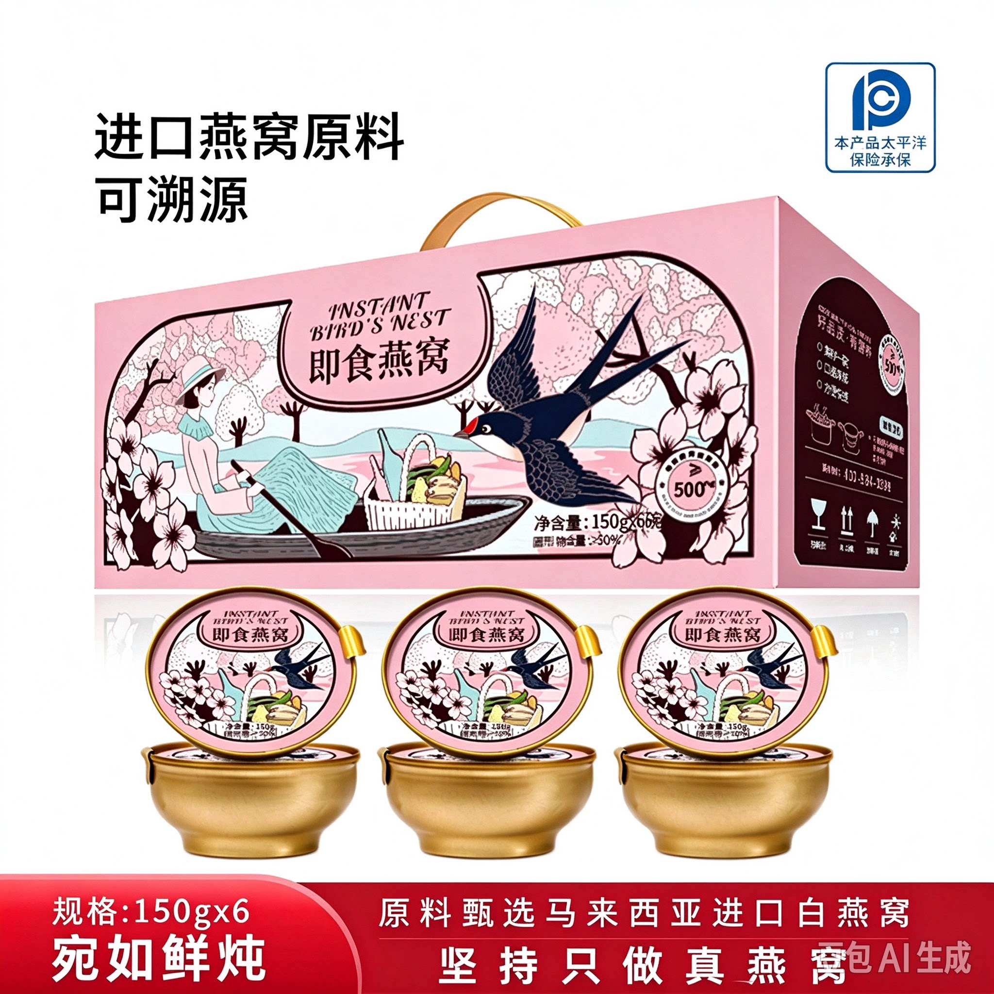 御嬿即食燕窝150g*6礼盒装
