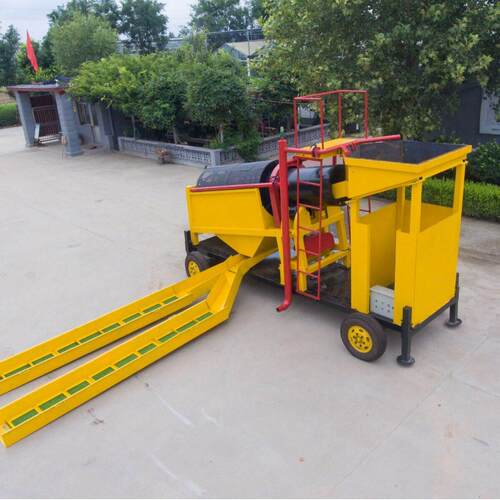 小型淘金车Portable Trommel Screen移动性强、集成度