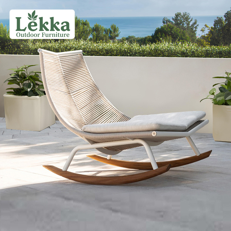 户外摇椅藤编休闲阳台躺椅成人庭院花园藤椅懒人沙发椅家用摇摇椅