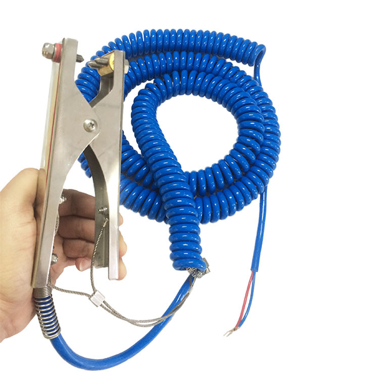 石化静电接地报警器油罐车卸车接地导电释放静电仪器不锈钢螺旋线