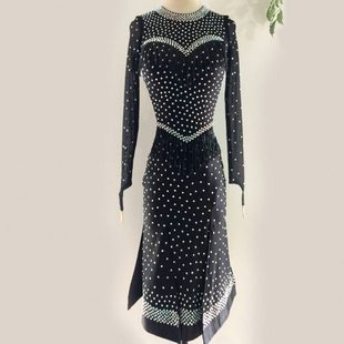 拉丁舞比赛服拉丁舞演出服拉丁舞表演服拉丁舞裙女少儿赛服J57