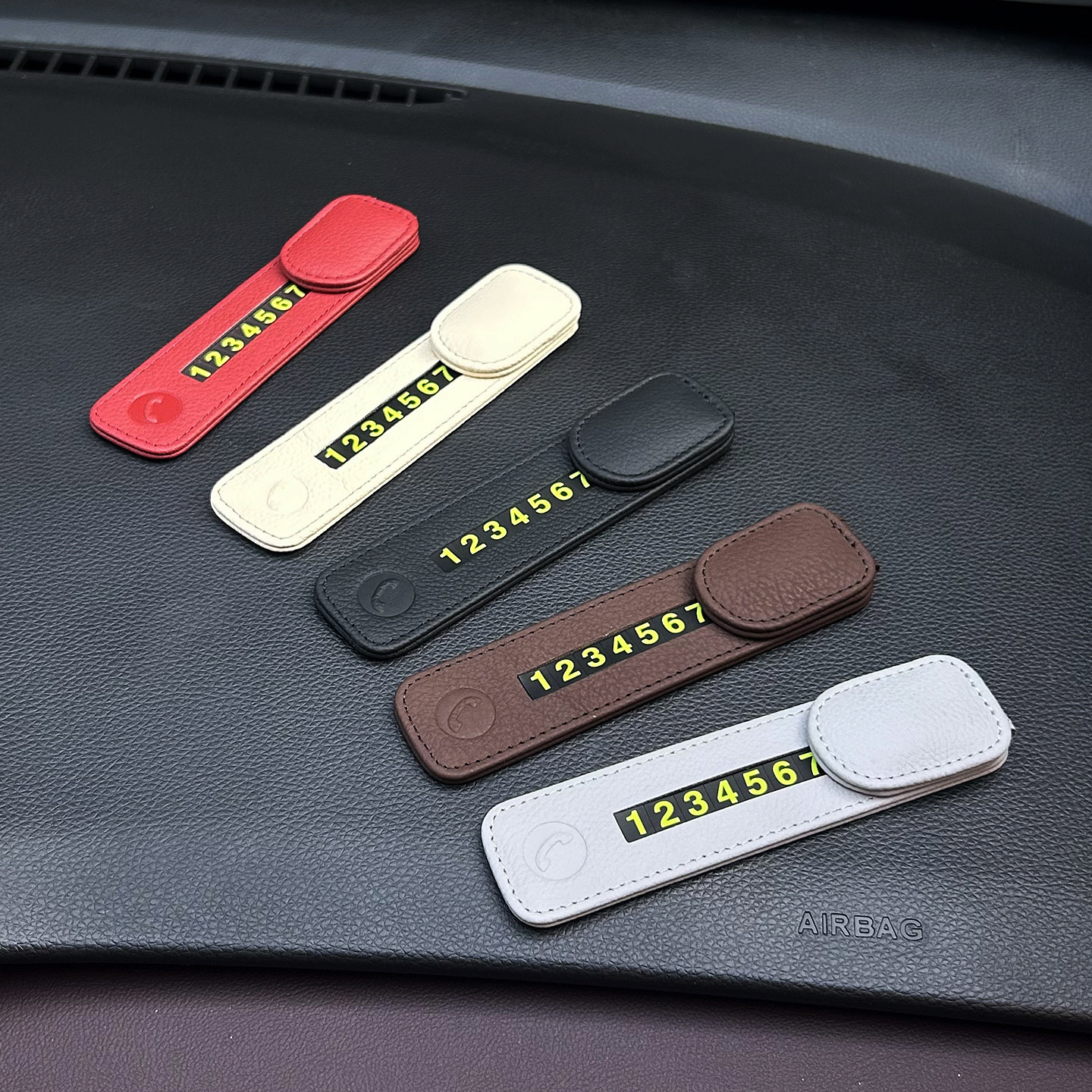 临时挪车电话牌车上摆件高级感车载显示汽车移车停车号码牌卡真皮,汽车用品/电子/清洗/改装,停车号码牌,淘宝优惠券,粉丝福利购,淘宝优惠卷