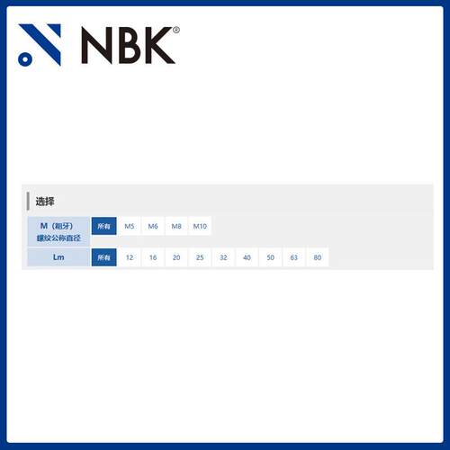NBK LDMS-LW-NI全不锈钢外螺纹夹紧手柄 平垫圈装入型 厂家直供
