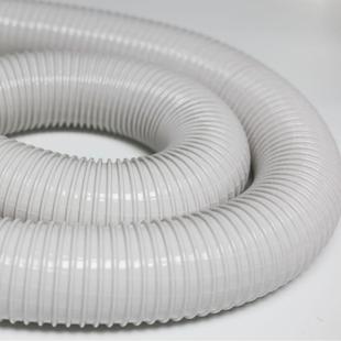 801W PVC软管带钢丝加强 白色蛇皮管 柔软随意弯曲真空吸尘管