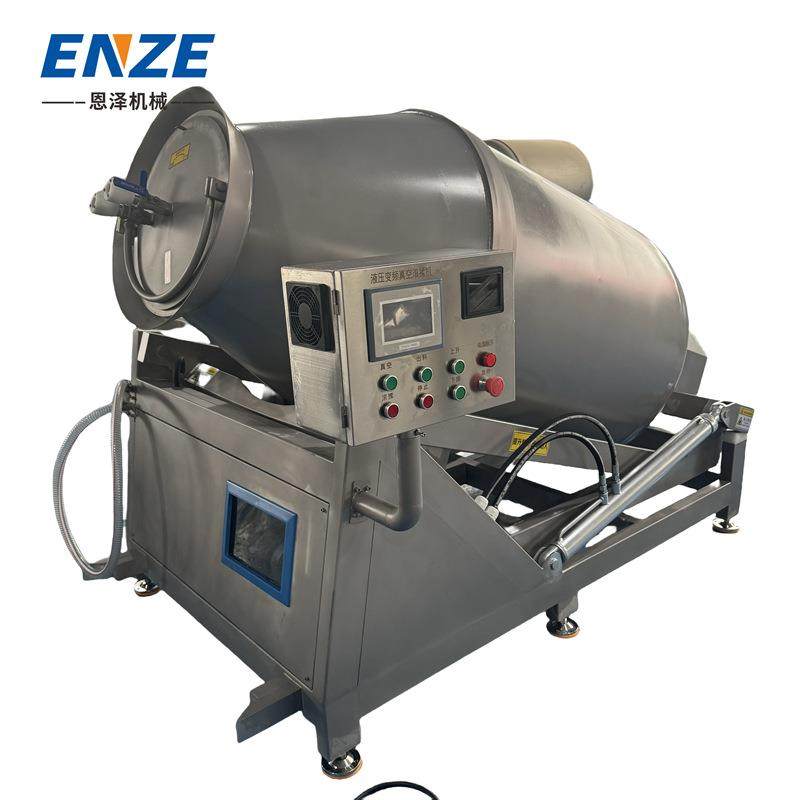 真空液压滚揉机鱼片挂浆拌料机真空滚揉腌制入味机