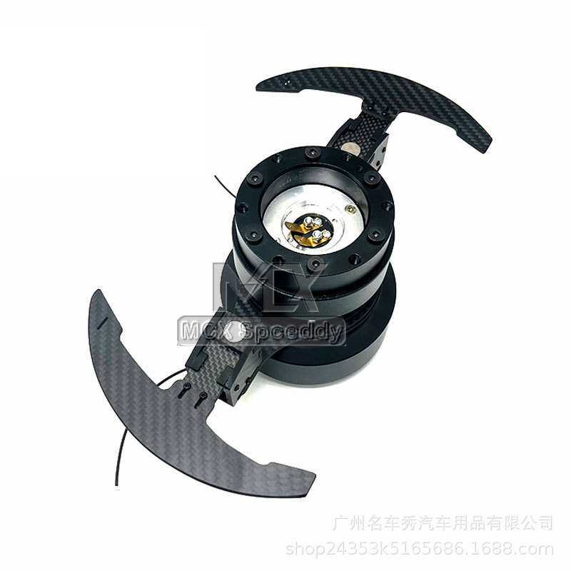 新品平款中凹竞技方向盘换挡拨片通用汽车改装快拆方向盘碳纤拨片