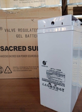 圣阳12V95AH 狭长型6FTJ-95蓄电池免维护胶体电池通信电源机柜