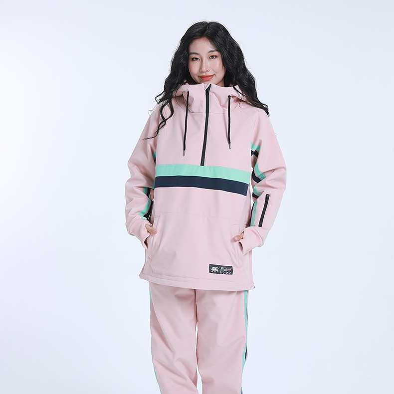23新款升级冬季滑雪服套装女防风防水情侣时尚雪场加厚保暖显瘦