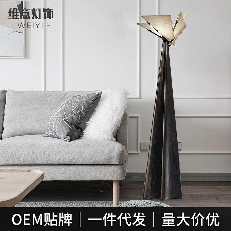 创意北欧亚克力餐厅客厅落地灯现代精美设计师样板房树脂落地灯