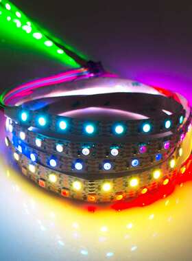 12V内置IC断点续传LC8808B灯珠60灯1米5050RGB黑板滴胶2米1条灯带